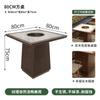 Nuevas Mesas y Sillas para Hot Pot y Barbacoa estilo chino, Asientos tipo cabina para restaurantes de cadena, Restaurante de Sofá y Hot Pot, Mesa de Comedor de Pizarra con Cocina de Inducción Integrada