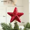Nuevo Polvo Pegajoso de Espuma Estrella para la Punta del Árbol de Navidad Estrella Explosiva Estrella de Cinco Puntas Decoración Diseño de Escena Navideña Stock Disponible
