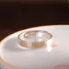 Personalidad Producto de Plata Plata Pura 999.9 Plata Lisa Carácter de Bendición Todo Sale Bien Anillos de Pareja Modernos Sencillos Adecuados para Hombres y Mujeres