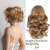 Peluca de coleta corta con cordón para mujer estilo europeo y americano, coleta rizada romana realista natural con clip de garra, modelo nuevo