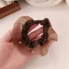 Exquisita Goma para el Pelo de Malla con Pedrería Intestino Pequeño, Cuerda para el Pelo de Moda, Versátil Goma para Coleta Baja de Niña, Accesorio para el Pelo