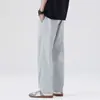 Ropa para Hombre Maple House / 2026 Pantalones Casuales de Pierna Recta de Seda de Hielo de Secado Rápido y Enfriamiento, Pantalones Ligeros de Pierna Recta y Pierna Ancha de Corte Holgado para Verano