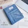 Álbum de Tarjetas de Cuatro Rejillas de Tela de Mezclilla de 3 Pulgadas, Almacenamiento de Hojas Sueltas para Fotos de Viaje Polaroid y Fotocards de Ídolos