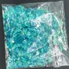 Atacado de fábrica fragmentos irregulares de pet cor de papel de doce fragmentos de vidro de cor mágica papel de vidro para unha
