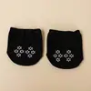 [Exclusivo] Calcetines de verano para mujer, antideslizantes, media suela, color liso, con puntos antideslizantes en la parte delantera, calcetines invisibles para pantuflas
