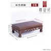 Base de madera para decoración de ala de pollo, talla para el hogar, artesanías de madera maciza, soporte rectangular con cabeza de piedra, maceta, base para estatua de Buda