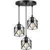 Estilo industrial loft retro Candelabro Personalidad creativa Estilo americano café pasillo de escaleras pasillo hierro candelabro decorativo