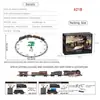 Paquete en Inglés Transfronterizo Set de Vías de Tren de Vapor Retro Tren Eléctrico Simulado Juguetes para Niños de Amazon