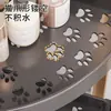 Estante de almacenamiento móvil para el hogar Mai estante de almacenamiento de pie para cocina esquina de baño triangular multicapa