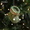Novos Enfeites de Feltro Pelúcia para Pendurar Luvas de Tecido Botas Sapatos Decorações de Árvore de Natal Pequenos Enfeites Decorações Penduradas