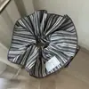 Estilo Coreano Tecido de Toque Avançado Anel de Cabelo de Laço Grande Anel de Cabelo Listrado Elegante Estilo Despojado Título Acessórios de Cabelo para Coque