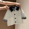 Conjunto de ropa para niños, chaqueta reversible para niños y niñas, prenda exterior de moda y linda para primavera/otoño, atuendo moderno