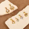 Accesorios de Colgante de Acero Inoxidable Chapado en Oro de 18 Quilates de Nuevo Estilo Transfronterizos para Mujer, Accesorios de Colgante Versátiles de Lujo Ligero Incrustados con Diamantes Venta al por Mayor