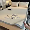 Polietileno de Gama Alta (Pe) Juego de Tres Piezas de Esterilla Refrigerante de Seda de Hielo, Esterilla Refrigerante de Frijol de Hielo, Lavable a Máquina, Adecuada para Estudiantes, Esterilla Suave Individual o Doble