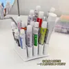 Caixa de armazenamento de pomada com compartimentos organizador de creme para mesa multi-funcional suporte de armazenamento de medicamentos em formato de tubo pequeno