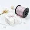 Gasa Nieve Borde Dorado 3mm con Accesorios para el Cabello Hechos a Mano DIY Flor Lazo Cinta Caja de Regalo Gasa Argentina Cinta de Embalaje