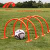 Treinamento de arco de futebol de salão móvel Marcador de obstáculos Treinamento de habilidades de tiro Treinamento de futebol de gol de tiro