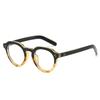 Nuevas Gafas de Sol Ovaladas de Moda Transfronterizas Simples Retro Redondas de PC Visión Nocturna con Remaches