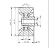 Accesorios para Máquinas de Elevación y Trasplante, Transportador de Rodillos, Cambiador Direccional de Ángulo Recto de Traslación Lineal, Rueda Excéntrica, Rodamiento de Extremo Ojo de Pez