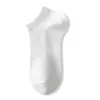 Meias Antissépticas de Cor Sólida para Homens e Mulheres, Meias Finas Masculinas, Antiodor, Respiráveis, Absorventes de Suor, Antissépticas, Meias Curtas Esportivas de Negócios para Primavera e Verão