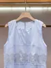 Shenzhen Nanyou Roupa Feminina de Alta Qualidade Verão Nova Moda Elegante Casual Corte Reto Slim Fit Sem Mangas Vestido Regata