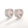 Brincos de Aço Titânio com Diamantes Montados à Mão, Exclusivos Tendência Personalidade Versátil Ear Cuffs, Aço Inoxidável Unissex Moda Ear Cuffs Brincos Fabricante