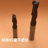 Centro de mecanizado CNC recubierto fresa de extremo de dos filos 45 grados cortador de fresado de acero de tungsteno de dos filos cortador CNC de carburo entero