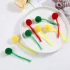 Fabricante con pompón de cola de cachemira rojo pompón hecho a mano diy bola de hilo de 4 cm materiales de accesorios decorativos