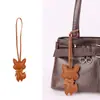 Moda Creativa Versátil Cuero PU Dibujos Animados Mariposa Zorro Pequeño Colgante de Bolso Correa para Teléfono Llavero de Coche Accesorio