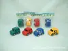 Juguetes pequeños avión de cuerda coche motocicleta barco de guerra 6-10cm dulces para niños juego repostería adornos para pastel juguetes modelo
