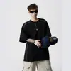 Camiseta de Manga Corta Estilo Americano Sorona Cool para Hombre, Nuevo Estilo Verano, Holgada Casual, Protección Solar, Deportiva Secado Rápido Media Manga