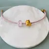 Adecuado para Cuentas de Vidrio Familia Zhou Cuentas de la Suerte 3D Accesorios DIY Cuentas de Vidrio de Colores Tubo de Silicona Cuentas Fijas Cesta No