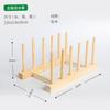 Estante de Secado de Madera Maciza Estante de Almacenamiento para Platos Estante de Secado de Madera Soporte para Tazas de Agua Estante de Almacenamiento de Madera Colgador de Tazas