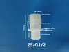 Conector de Manguera de Plástico con Púas Recto 1/2 Pulgada Rosca Macho Recto con Púas Conector Macho de Plástico PP Rosca Macho G1/2