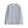Moletom de manga longa, cor sólida, corte solto, personalizado, para trabalho, com impressão de logotipo, para outono e inverno, gola redonda, roupa de trabalho