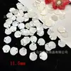 Concha de mariposa tallada con concha de agua dulce hoja de ginkgo abanico Hanfu antiguo pasador aretes hechos a mano materiales para accesorios de joyería diy