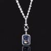 2024 nuevo traje de joyería Zhuangsheng con corte de nido de pájaro Hao con incrustaciones, collar con colgante de banquete, piedra principal 15*20