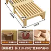 Cama Retrátil de Madeira Maciça para Apartamentos Pequenos, Cama de Solteiro Tatami para Sala de Estar, Sofá-Cama Multifuncional Simples Dobrável de Uso Duplo