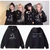 Kpop Aspa 2024 Syn Parallalel Line Gorra de Concierto Central Sudadera Chaqueta