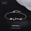 Sterling Silver 925 New Moonstone Polaris Pulseira Meninas Verão High-end Light Luxury ins Style Mão Jóias para Namorada