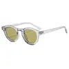Montura Redonda de Moda Estilo Europeo y Americano Retro Casual Unisex Tendencia para Exteriores Protección Solar Gafas de Sol de Alta Gama