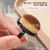 Anillo para Uñas Pincel Frontal para Polvo Pincel para Bordes Traseros Botón para Dedo Pincel Fino Suave Barrido de Uñas Herramienta Gris para Arte de Uñas