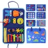 Fieltro Tablero de Educación Temprana Juguetes Educativos Tablero de Aprendizaje Tablero Ocupado DIY Tablero de Vestir Libro Tranquilo de Iluminación Fábrica Manual