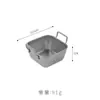 Cesta para Snacks de Acero Inoxidable Estilo Coreano con Asa, Cesta Dorada para Snacks Estilo Americano, Cesta para Pollo Frito, Contenedor de Plato para Comida Frita