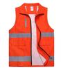 Colete de Voluntário Colete de Camada Dupla Uniforme de Grupo de Trabalho Roupas de Trabalho de Supermercado Logotipo Estampado de Voluntário Estilo Personalizado de Cintura Dupla