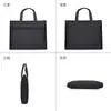 Bolsa de Documentos Satchel Maleta Ziyouniu em Tecido Oxford para Homens de Negócios Grande Capacidade com Zíper à Prova d'Água para Conferência