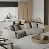 Sofá de Tela Informal Combinación Diseñador Sala de Estar Tamaño Apartamento Forma Especial Concubina Imperial Popular Estilo Ins Sofá de Madera Maciza