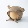 Gorro para Bebé Recién Nacido, Gorro con Protección para Orejas de Bebé, Gorro de Algodón Puro para Bebé, Lindo y Súper Lindo Gorro de Atar, Estilo para Cuatro Estaciones