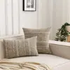 Cojín Decorativo Floral Minimalista Moderno Transfronterizo, Elegante Cojín Grueso de Chenilla, Funda de Almohada para Sofá de Sala de Estar, Funda de Almohada para Ventana de Bahía