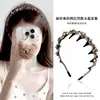 Diadema de Cabello Prensado de Cristal 2025 Nueva para Mujer con Peine Antideslizante Superior de Calavera Paquete de Cabello con Pedrería Diadema Diadema de Gama Alta